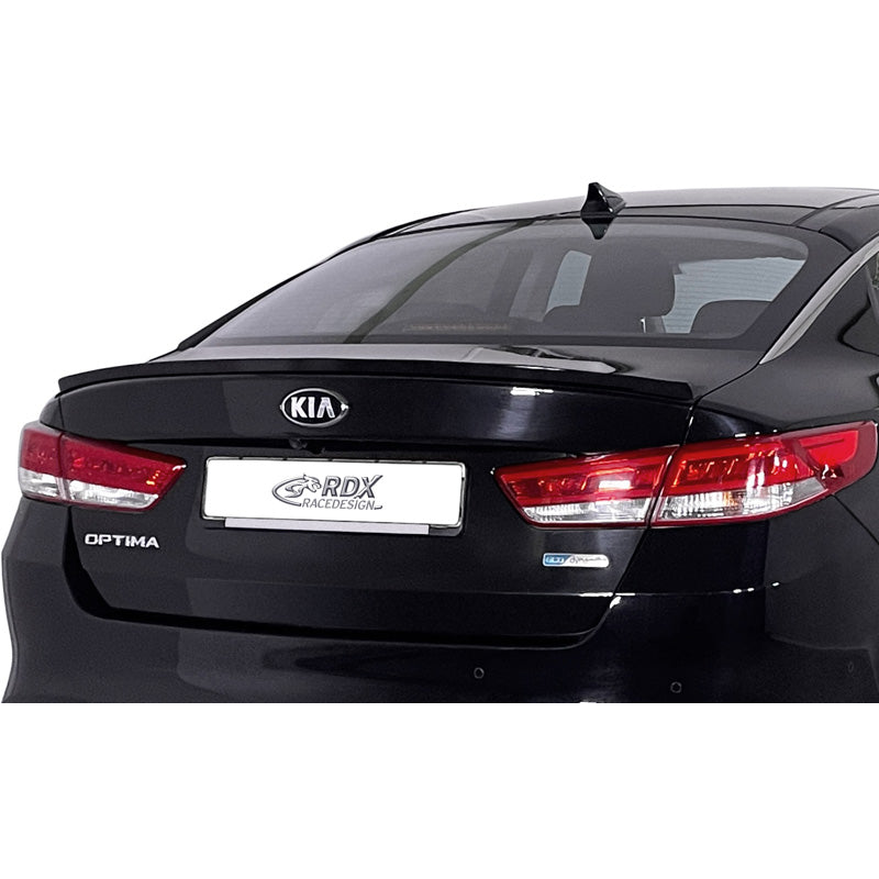 RDX Racedesign, Trunk spoiler lip, Fits Kia Optima (JF) 2015-2020 (ABS)