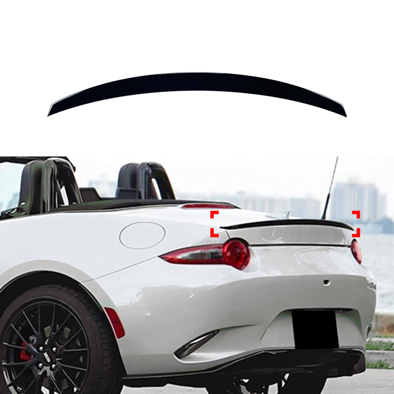 AutoStyle, Bagspoiler, ABS Blank Sort, passer til Mazda MX-5 (ND) (2015-)