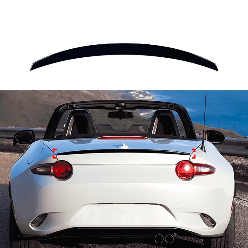 AutoStyle, Bagspoiler, ABS Blank Sort, passer til Mazda MX-5 (ND) (2015-)