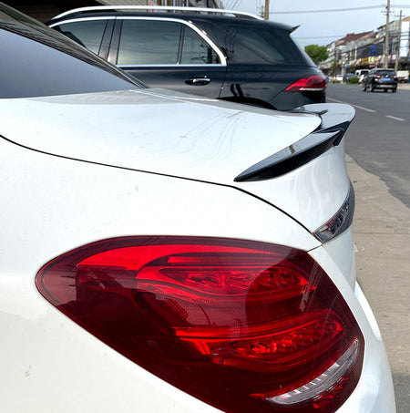 AutoStyle, Bagspoiler, Blank Sort, passer til Mercedes C-Class W205 Sedan (2014-2021)