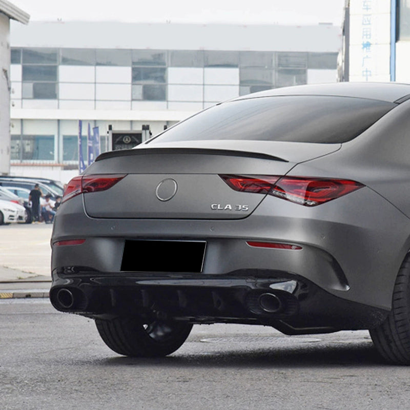 AutoStyle, Bagspoiler, Glossy Black, passer til Mercedes CLA C118 Coupe (2019-2025)