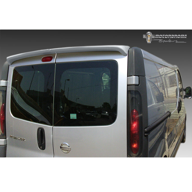 Motordrome, dakspoiler, past op Nissan Primastar/NV300 & Opel Vivaro & Renault Trafic & Fiat Talento (modellen met achterdeuren) (PU)