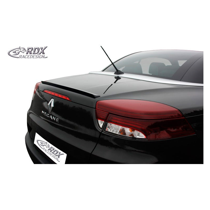 RDX Racedesign, Trunk spoiler lip, Fits Renault Megane III CC/Cabrio (ABS)