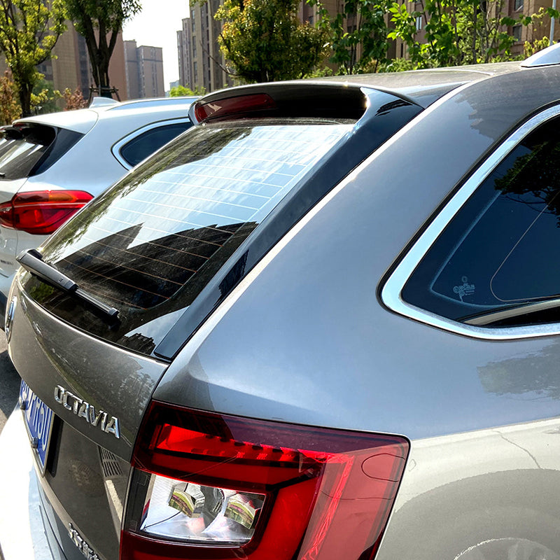 AutoStyle, Spoilers de lunette arrière, ABS noir brillant, Compatible avec Skoda Octavia III Combi (2013-2020) hors RS