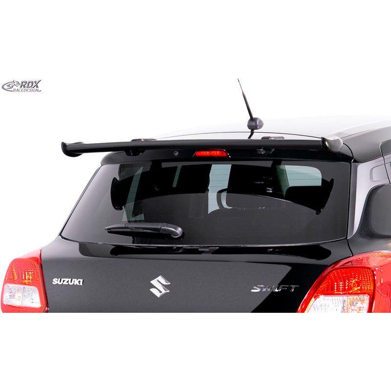 RDX Racedesign, becquet de toit, compatible avec Suzuki Swift IV (RZ/AZ) 2017- (PUR-IHS)