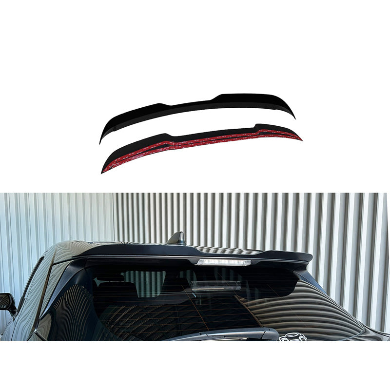 Motordrome, Roof Spoiler (Spoiler Cap), ABS Glossy Black, Fits Toyota Yaris Cross 2020-