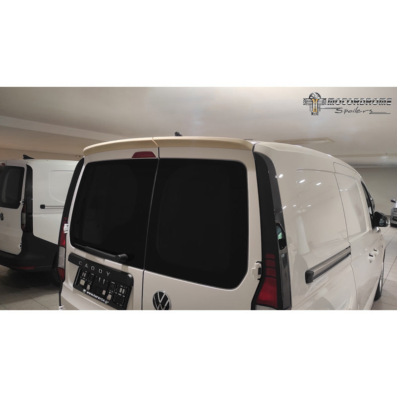 Motordrome, aileron de toit, compatible avec Volkswagen Caddy V Box/MPV 2020- (avec 2 portes battantes arrière) (PU)