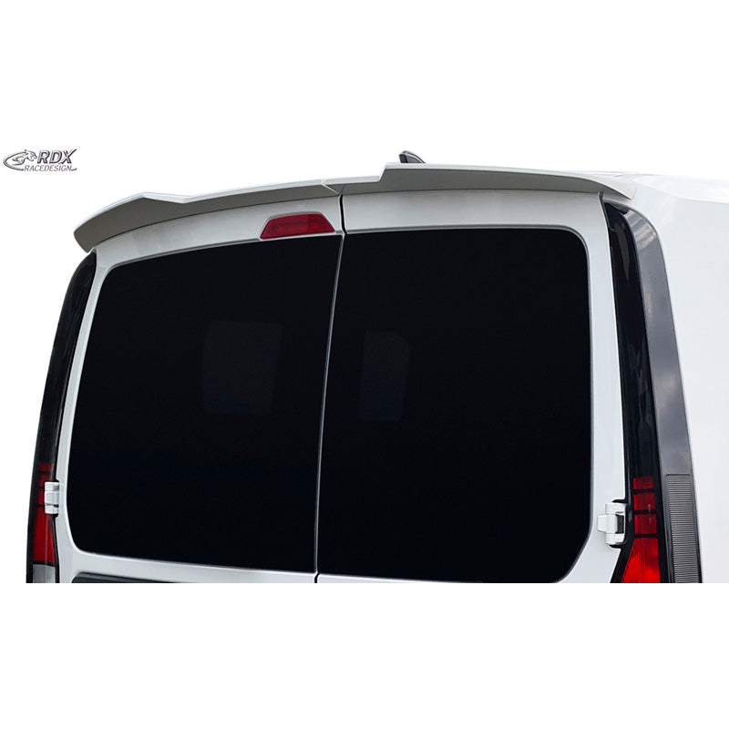 RDX Racedesign, Roof spoiler, fits Volkswagen Caddy V Box/MPV 2020- (with 2 barn doors) (PU)