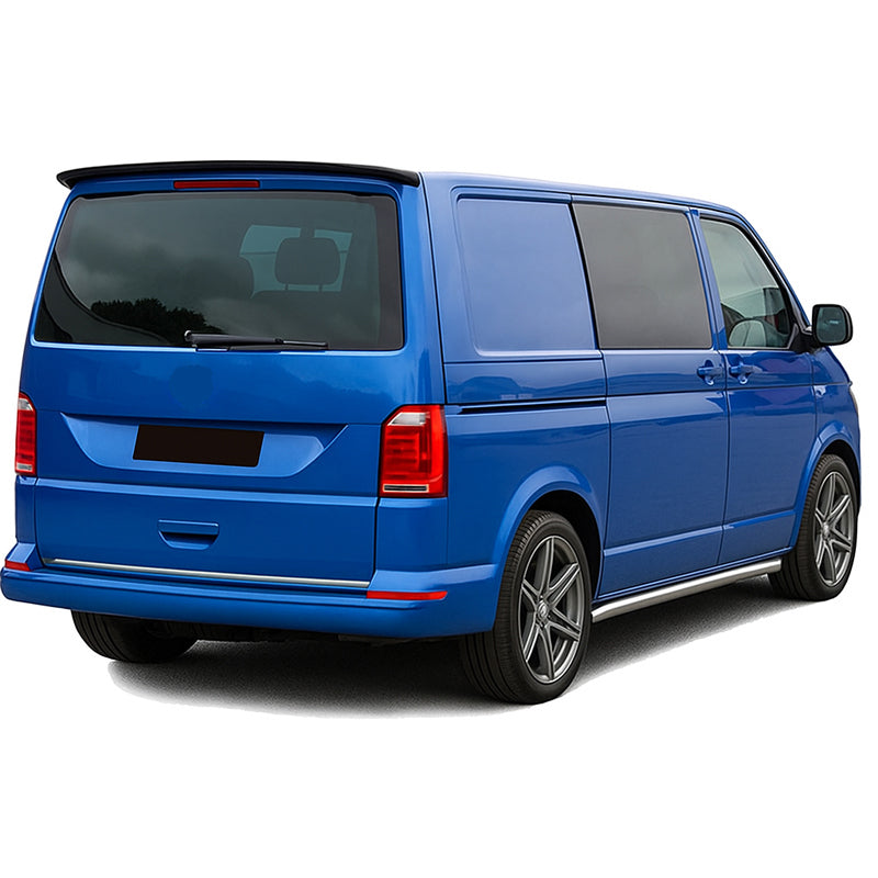 AutoStyle Becquet de toit adapté au Volkswagen Transporter T6 2015-2020 / T6.1 2020- (avec hayon) (ABS noir brillant)