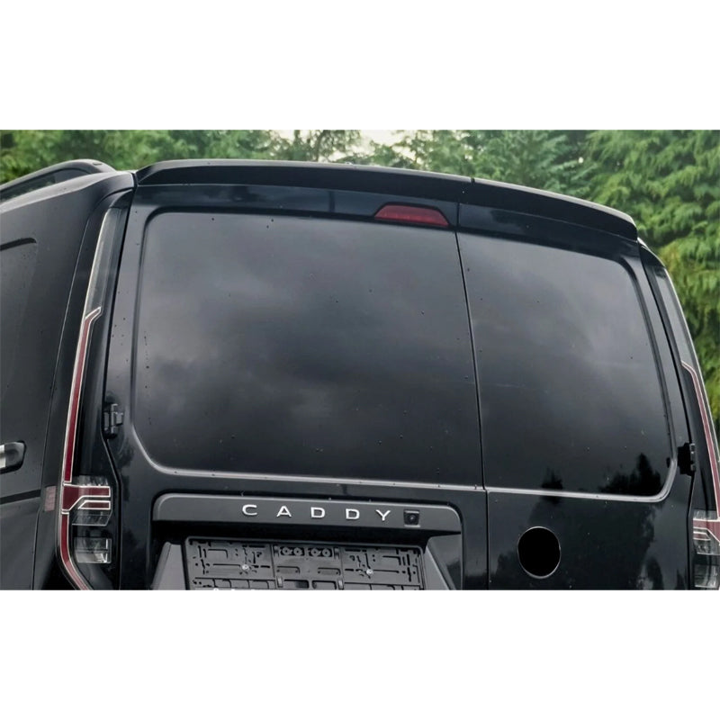 AutoStyle, Roof Spoiler, ABS Gloss Black, fits Volkswagen Caddy V Box/MPV (2020-), with 2 rear doors