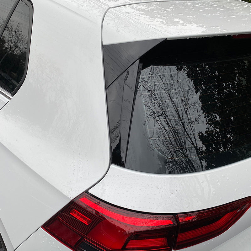 AutoStyle, Rear Window Side Spoilers, Glossy Black, Fits Volkswagen Golf VIII HB 3/5-door 2020-, 'Sporty'