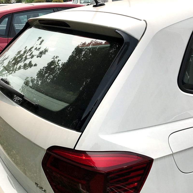 AutoStyle, Rear Window Side Spoilers, Glossy Black ABS, Fits Volkswagen Polo (AW1) 2017-, Sporty design