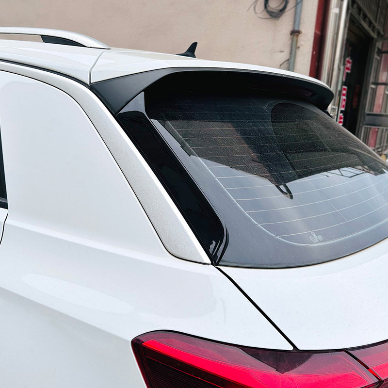 AutoStyle, rear window side spoilers, ABS Glossy Black, Fits Volkswagen T-Roc (A11) 2017-