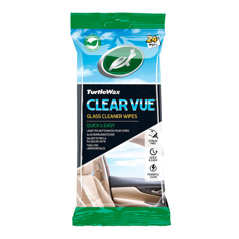 Turtle Wax 54098 Lingettes nettoyantes pour vitres Clear Vue 24 pièces