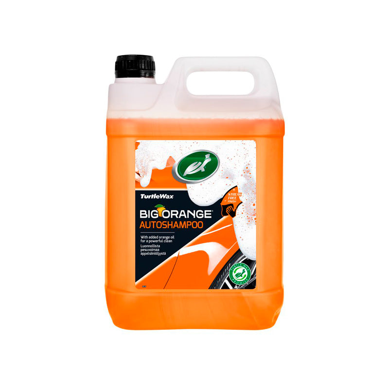 Turtle Wax, Big Orange Car Wash Shampoo, 5L, Effective cleaning with brilliant shine