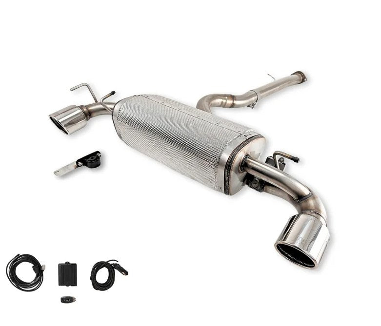Ulter Sport, sportuitlaat, dubbel roestvrij staal 2x100mm RS, past op Toyota GR Yaris Mk1 (2020-2024)