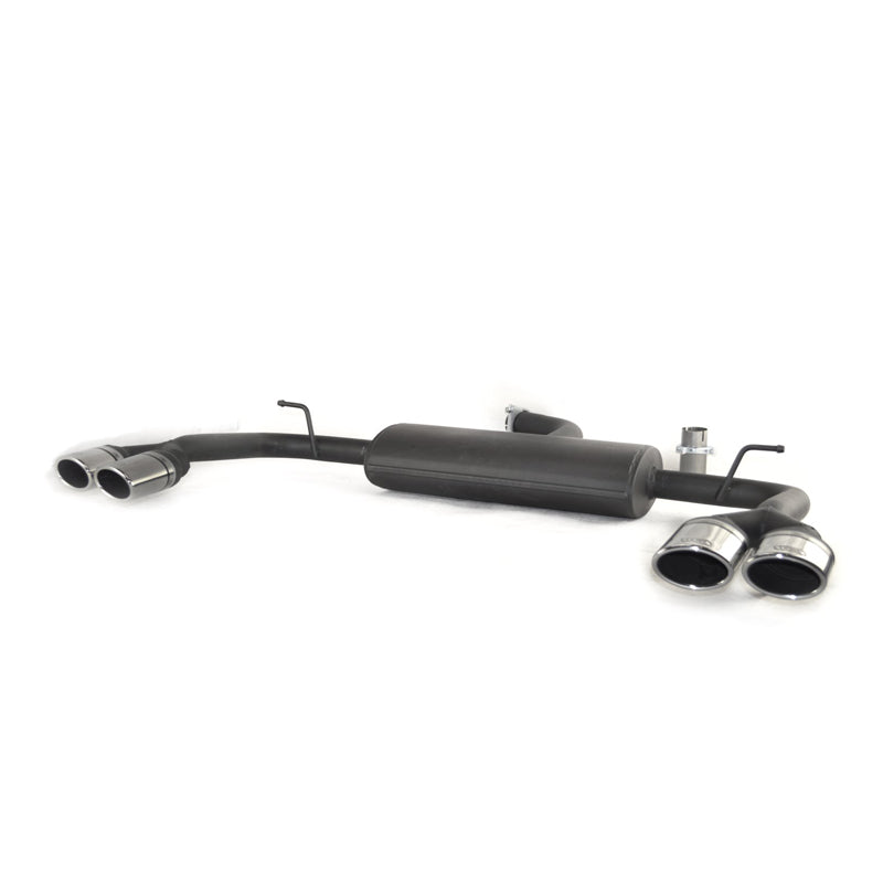 Ulter Sport, double échappement sport, 2x 95x65mm, Convient à Audi A3 (8V) Sedan 1.8TSi 132kW (2013-), pare-chocs arrière S3/S-Line