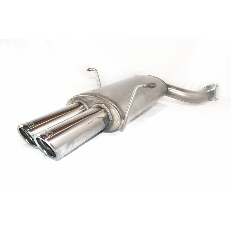 Ulter Sport, sortie d'échappement sport, acier inoxydable,  s'adapte à BMW E46 6-Cilinder Sedan/Coupé/Touring 320i 110kW/323i 125kW/328i 142kW 1998-2005 (with 1 connection pipe) 2x 70mm