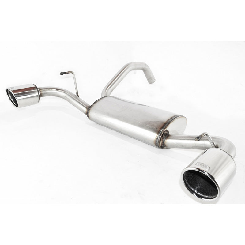 Ulter Sport, Double sports exhaust, stainless steel, fits Fiat 500 Abarth 1.4i T 99kW 2008- 90mm