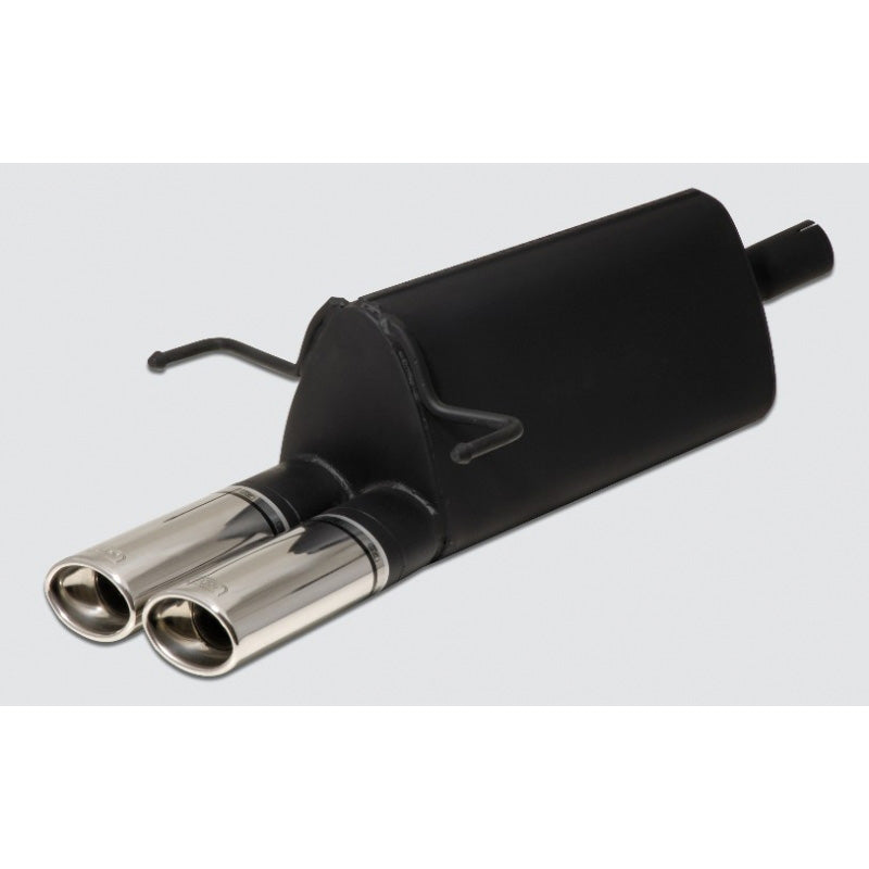 Ulter Sport, échappement sport, acier inoxydable, Convient à Opel Astra H HB 1.4i/1.6i/1.8i (2004-2009), 2x 95x65mm