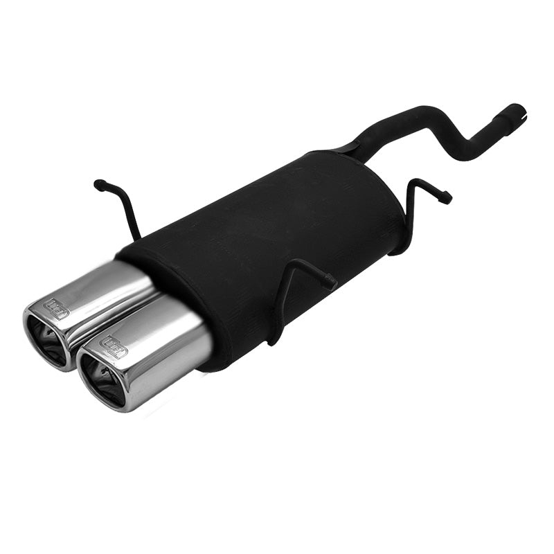 Ulter Sport, Sport Exhaust, Stainless steel, Fits Suzuki Swift II HB 1.0i/1.3i (1989-2005), 2x 80x65mm