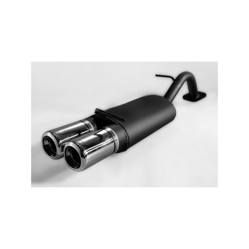 Ulter Sport, Sportuitlaat, 2x 80 mm, Geschikt voor Toyota Yaris I HB 1.0i/1.3i (1999-2005), E-goedgekeurd