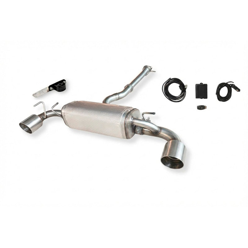 Ulter Sport, Échappement sport, double inox, compatible avec Toyota GR Yaris Mk2 (2024-) 206kW 2x115mm Satin Finish