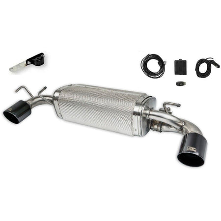 Ulter Sport, Sportudstødning, Dobbelt sort rustfrit stål, 2x100mm, passer til Toyota GR Yaris Mk1 (2020-2024)