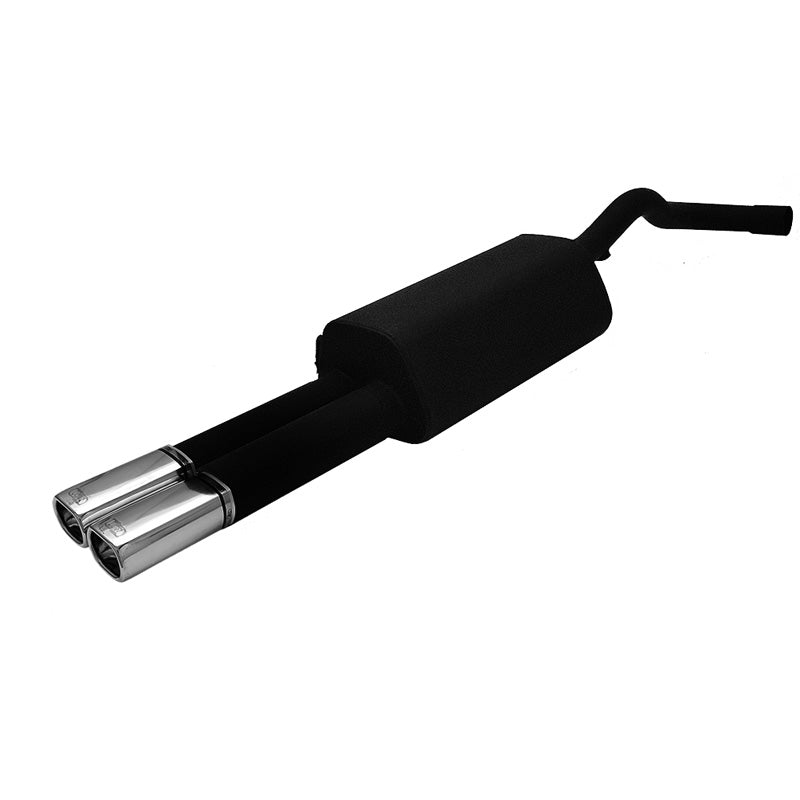 Ulter Sport, échappement sport, compatible avec Volkswagen Bora Sedan 1.4i 55kW/1.6i 74/75/77kW/1.8i 20V 92kW/1.8T 110kW/2.0i 85kW/1.9SDI 50kW/1.9TDI 66/74/81/85/96/110kW/2.3i V5 110/125kW 1999-2005 2x 80x65mm