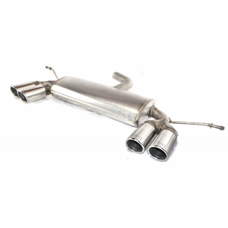 Ulter Sport, Dubbele sportuitlaat van roestvrij staal, Geschikt voor Volkswagen Golf V HB 2003-2008, 2x 70mm, E-goedgekeurd