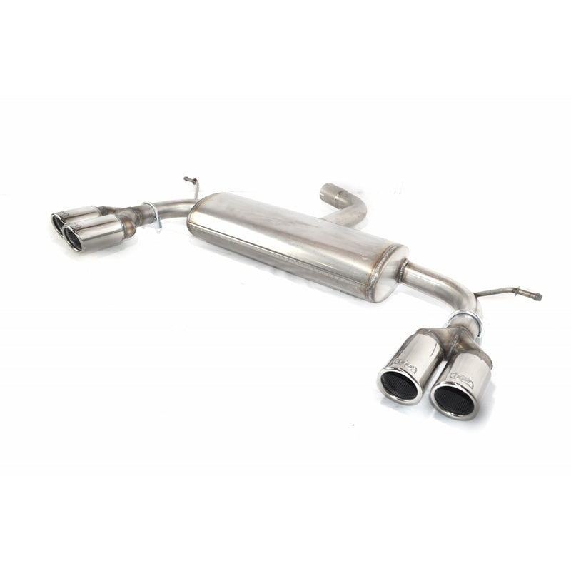 Ulter Sport, Dubbele sportuitlaat van roestvrij staal, Geschikt voor Volkswagen Touran 2003-2010, 2x 70mm