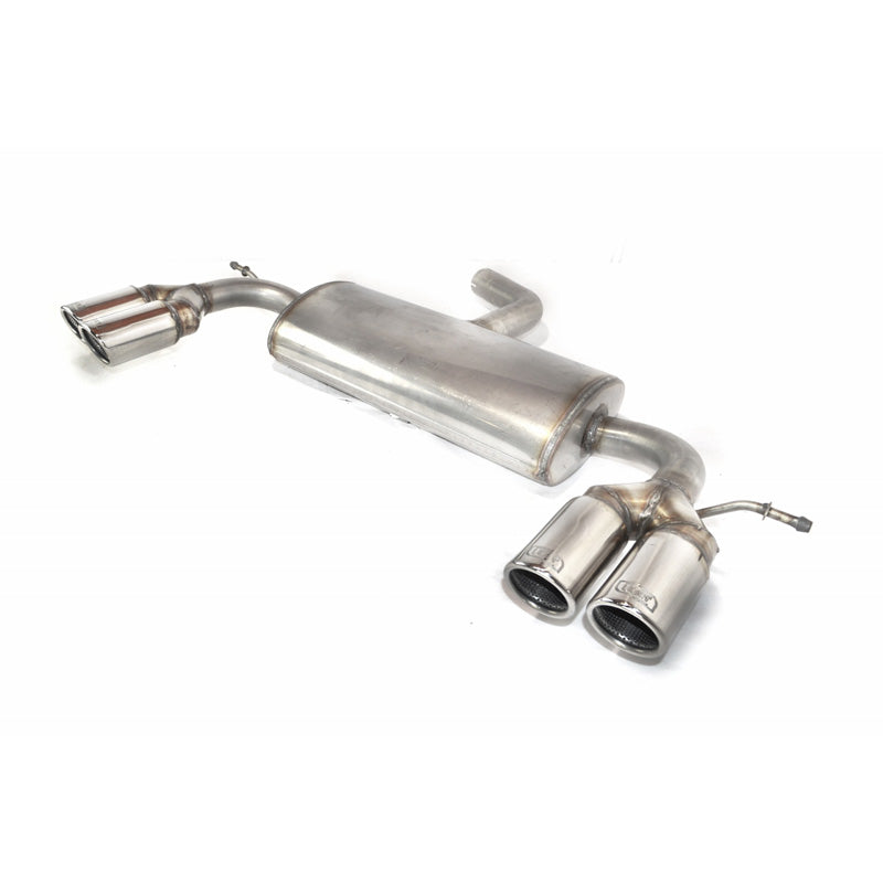 Ulter Sport, Dubbele sportuitlaat, Roestvrij staal, Geschikt voor Volkswagen Golf VI HB 3/5-deurs 1.4i/1.4TSi/2.0TDI 2008, 2x 70mm