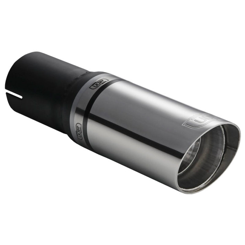 Ulter Sport, Uitlaatpijp - Rond Ø60mm Schuin - Lengte 140mm - Installatie ->50mm - Inox