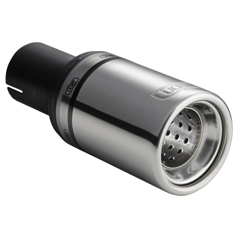 Ulter Sport, Uitlaatsierstuk - Rond Ø80mm - Lengte 120mm - Montage ->50mm - Inox