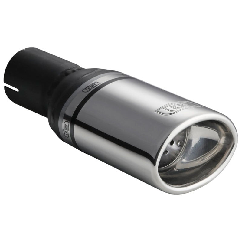 Ulter Sport, Uitlaatsierstuk - Ovaal 95x65mm - Lengte 200mm - Montage ->50mm - Inox