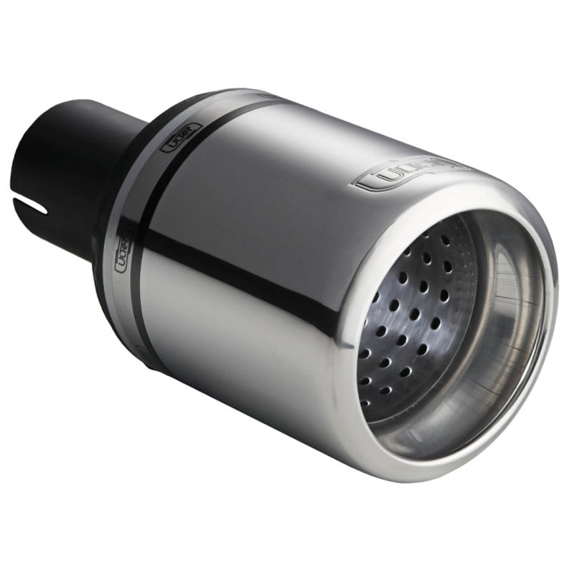 Ulter Sport, Uitlaatsierstuk - Rond Ø100mm Type 2 - Lengte 120mm - Montage ->50mm - Inox