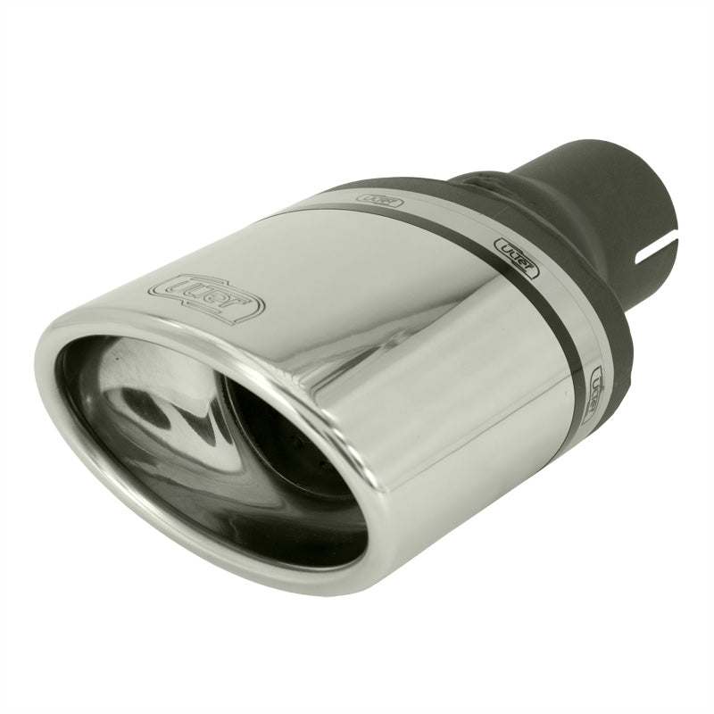 Ulter Sport, Tailpipe (Left) - Oval 120x80mm - Length 120mm - Installation ->50mm - Stainless steel