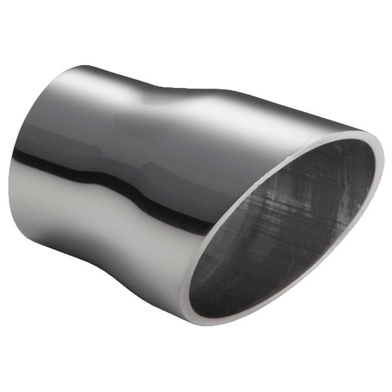Ulter Sport, Uitlaatsierstuk - Rond Ø60mm schuin - Lengte 110mm - Montage ->50mm - Inox