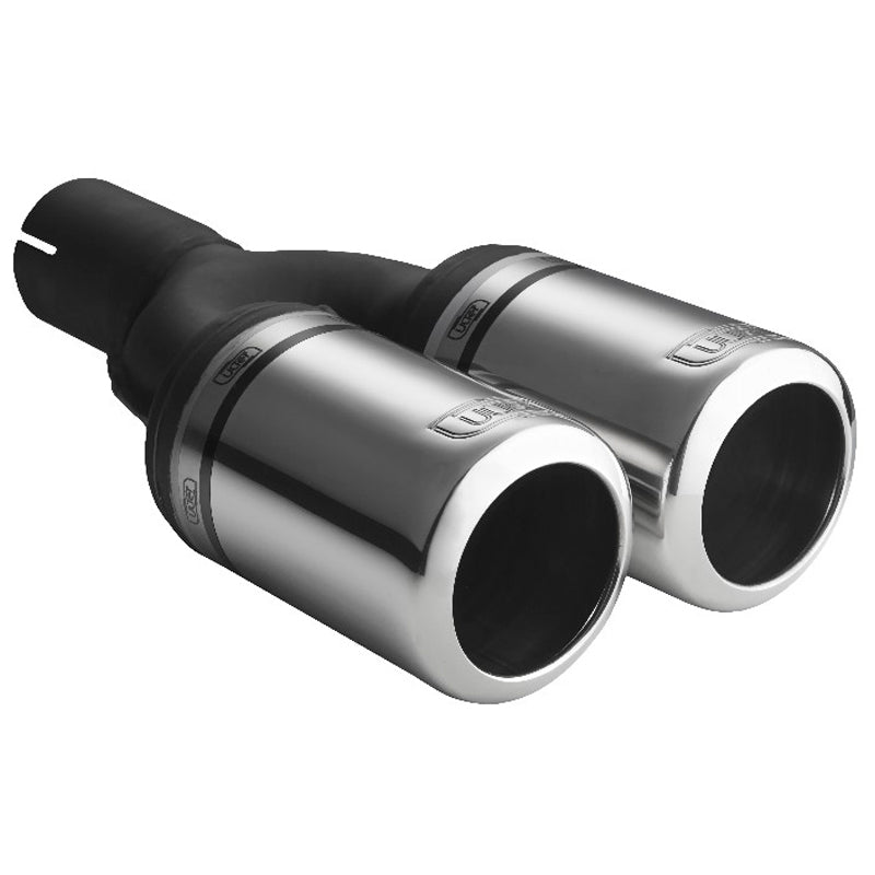 Ulter Sport, Tailpipe - Double Round Ø80mm Big Rim - Length 200mm (excl. silencer) - Installation ->50mm - Stainless steel
