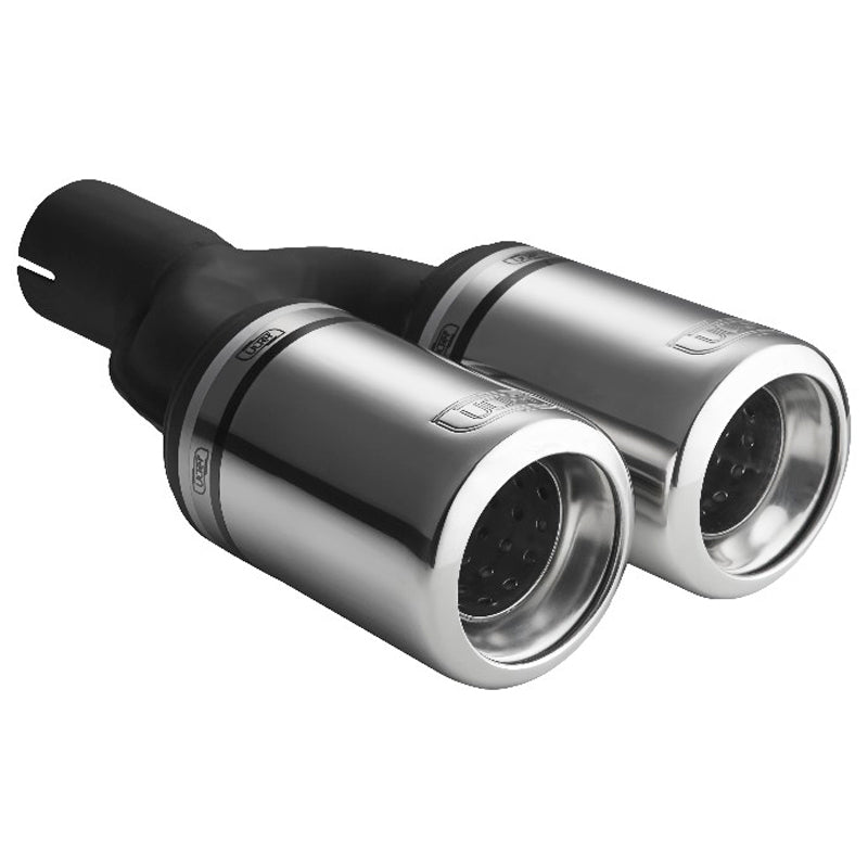 Ulter Sport, Tailpipe - Double Round Ø80mm Type 2 - Length 200mm - Installation ->50mm - Stainless steel