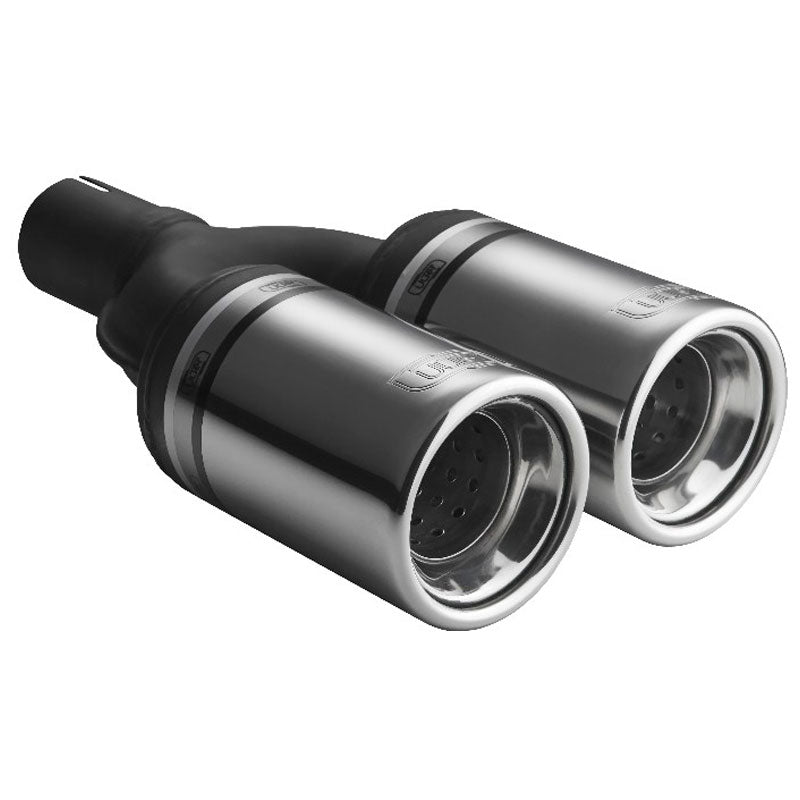 Ulter Sport, Tailpipe - Double Round Ø80mm - Length 160mm - Installation ->50mm - Inox