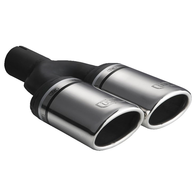 Ulter Sport, Tailpipe - Double Oval 95x65mm Slanted - Length 200mm (excl. silencer) - Installation ->50mm - Stainless steel