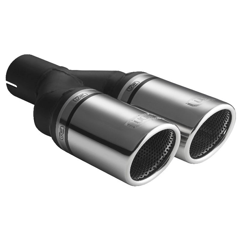 Ulter Sport, Tailpipe - Double Round Ø100mm RS - Length 225mm - Installation ->50mm - Inox