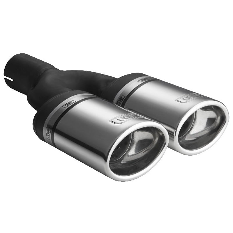 Ulter Sport, Tailpipe - Double Oval 95x65mm - Length 160mm - Installation ->50mm - Inox
