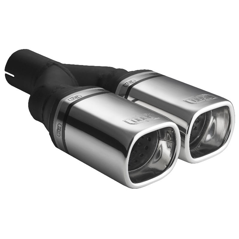 Ulter Sport, Tailpipe - Double Rectangular 80x65mm - Length 200mm - Installation ->50mm - Inox