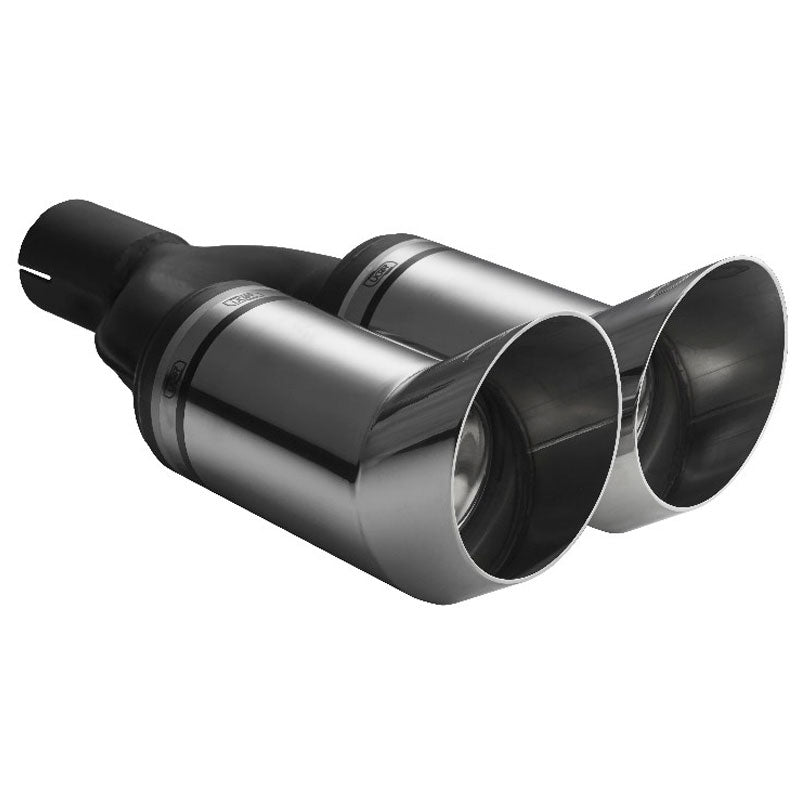 Ulter Sport, Exhaust Tip - Double Round DTM Race Ø80mm - Length 260mm - Installation ->50mm - Inox