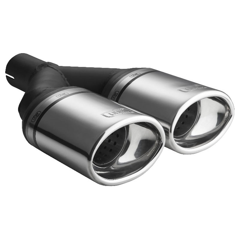 Ulter Sport, Tailpipe - Double Oval 120x80mm - Length 250mm - Installation ->50mm - Inox