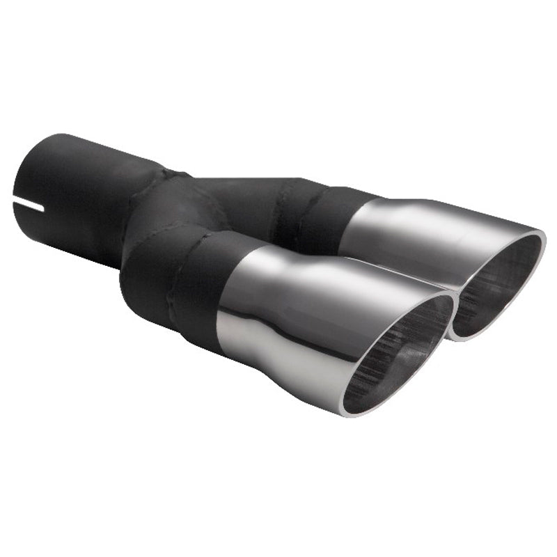 Ulter Sport, Tailpipe - Double Round Ø60mm Race - Length 175mm - Installation ->50mm - Inox