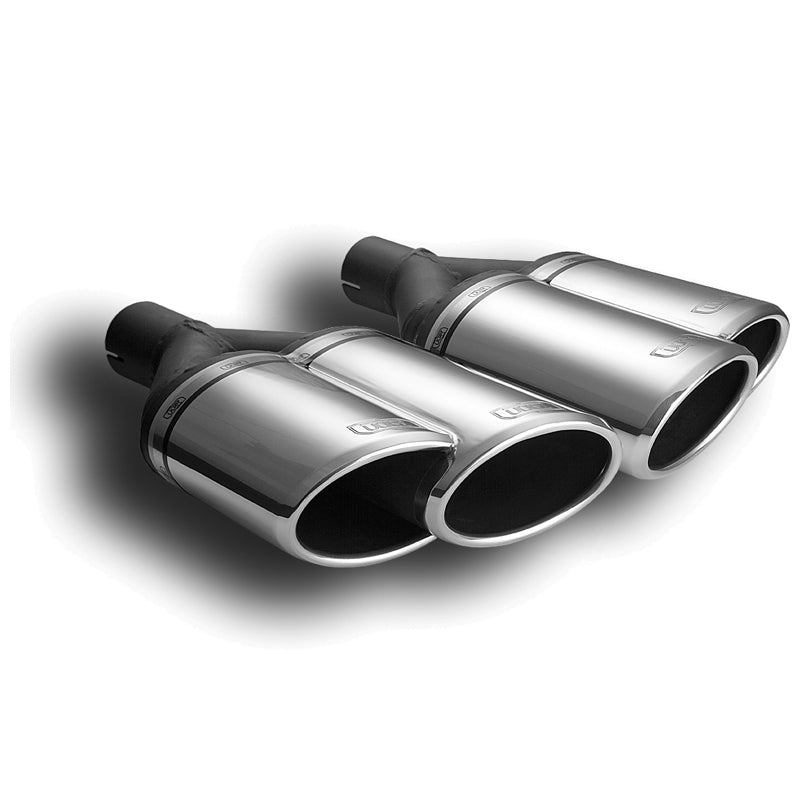 Ulter Sport, Tailpipe (right) - Double Oval 160x65mm - Length 200mm - Installation ->50mm - Inox