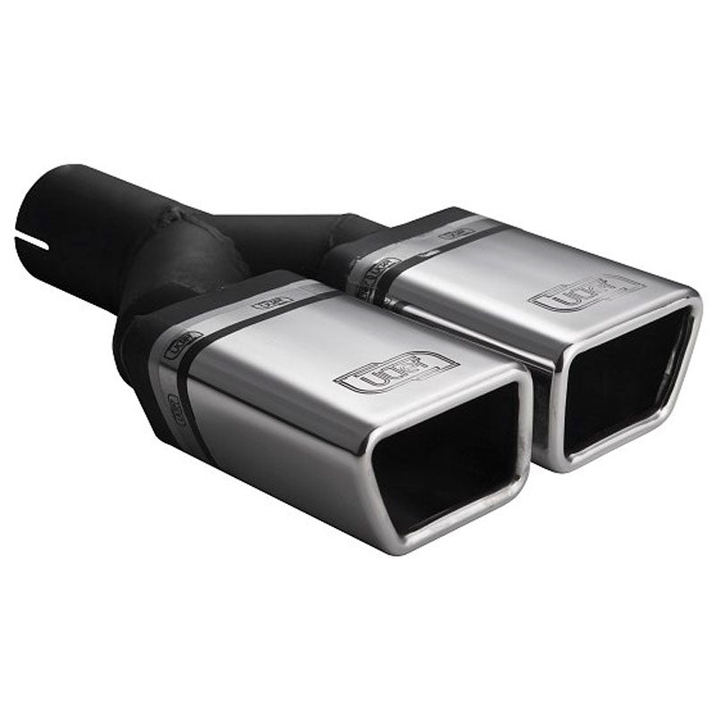 Ulter Sport, Tailpipe - Double Rectangular 86x54mm - Length 200mm - Installation ->50mm - Stainless steel